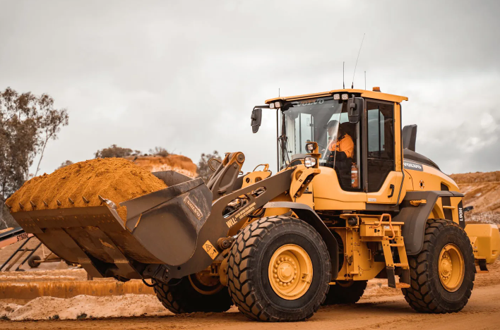 Front-end dozer on mine site. 